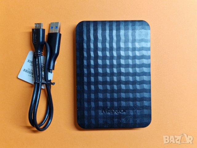 500GB Maxtor Външен хард диск USB 3.0 преносим твърд диск УСБ, снимка 1 - Външни хард дискове - 39995686