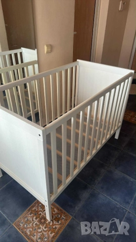 IKEA SUNDVIK бебешко креватче, 60x120 см, бяло, снимка 8 - Мебели за детската стая - 52452671