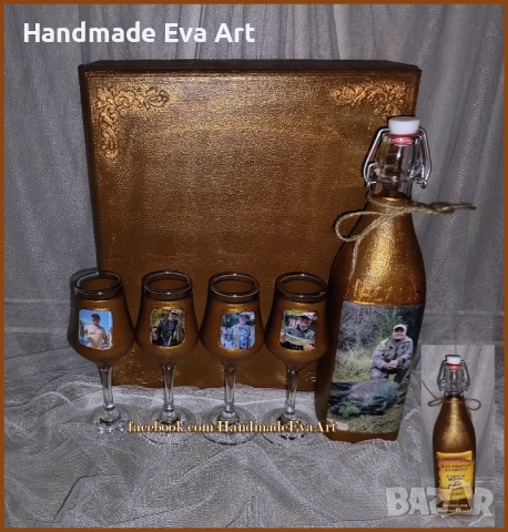 Подарък за ловец/ловджия- ръчно изработени с ловни мотиви/снимка/поздрав, снимка 2 - Декорация за дома - 52403110