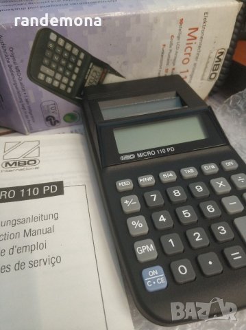 Електронен калкулатор с дисплей и възможност за печат