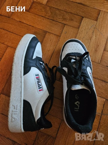 FILA Дамски черно-бели обувки, снимка 4 - Маратонки - 50707893