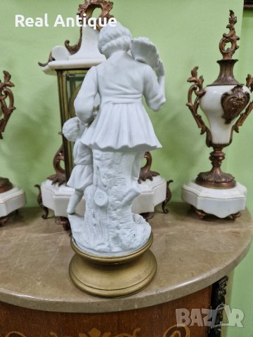 Красива антикварна колекционерска италианска фигура статуетка от порцелан , снимка 6 - Статуетки - 43669927