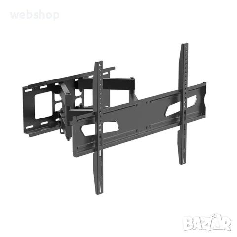 Подсилена стойка за TV Alien EA203LA с две чупещи се рамена до 75", до 45 kg, VESA 600 х 400, снимка 2 - Стойки, 3D очила, аксесоари - 48495040