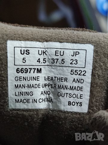 Маркови кожени боти Timberland Double Strap, снимка 9 - Детски боти и ботуши - 35174751