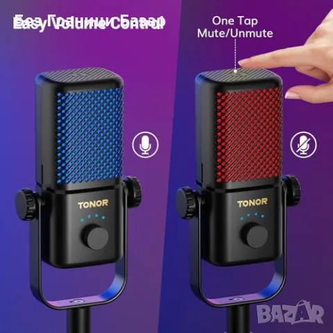 Нов Гейминг микрофон за Xbox TCX3 с RGB 30 часа батерия и нисък шум, снимка 4 - Микрофони - 48338165