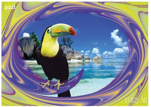 Пъзел "Toucan Paradise" Ravensburger 1000 части, снимка 1