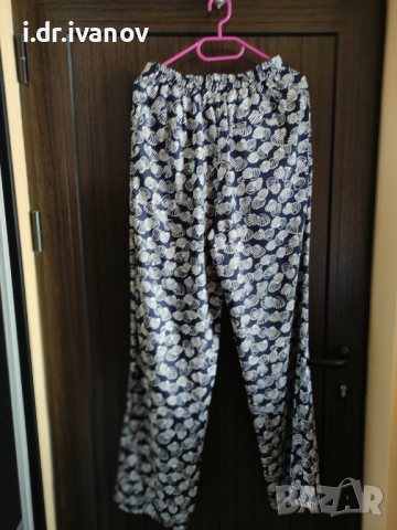 ZARA дълъг летен панталон с висока талия, снимка 6 - Панталони - 44924532