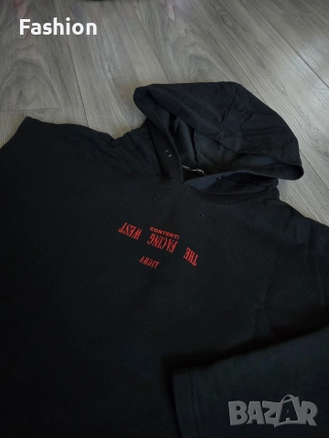 ЛОТ от две мъжки черни тениски с щампи OVERSIZED с качулки., снимка 3 - Други - 53422634