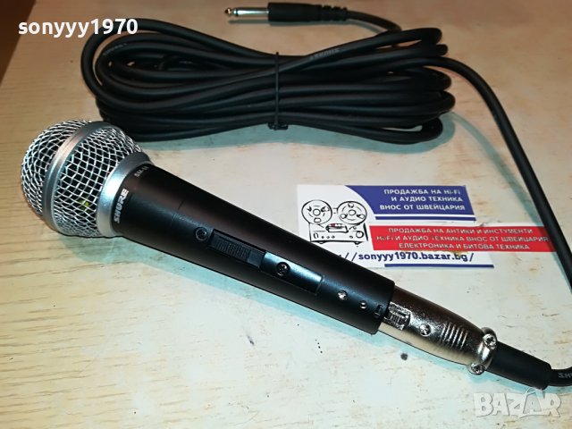 SHURE+CABLE-ВНОС GERMANY 0402231935, снимка 10 - Микрофони - 39555400