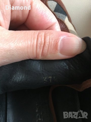 100% Burberry оригинални дамски обувки 37 1/2, снимка 6 - Дамски ежедневни обувки - 28932047