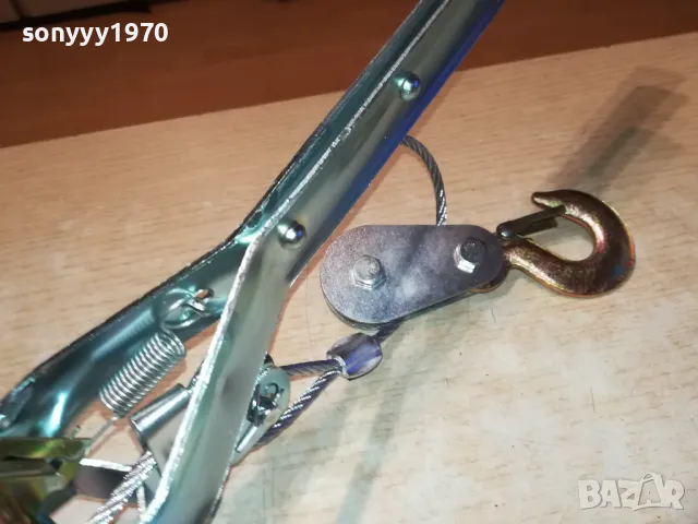2 ТОНА ТРЕСЧОТКА ЛЕБЕДКА ЗА ВДИГАНЕ С КУКИ И СТОМАНЕНО ВЪЖЕ 1312241539, снимка 4 - Други инструменти - 48335407