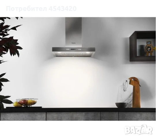 Абсорбатор/аспиратор/ширм HOTPOINT PHBS6.7FLLIX, снимка 4 - Абсорбатори - 51211313