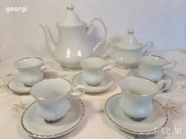 български бароков порцеланов сервиз Китка Разград    26/4, снимка 2 - Сервизи - 50815883