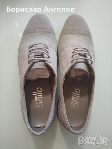 Велурени обувки  N40 - чисто нови!!!! , снимка 5 - Официални обувки - 36953625