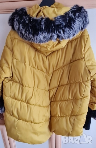 Дамско яке в цвят горчица, снимка 2 - Якета - 52421132