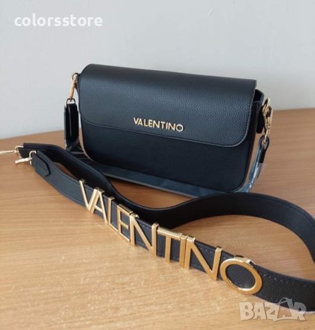 Луксозна Черна чанта Valentino код SG45M, снимка 2 - Чанти - 43263053