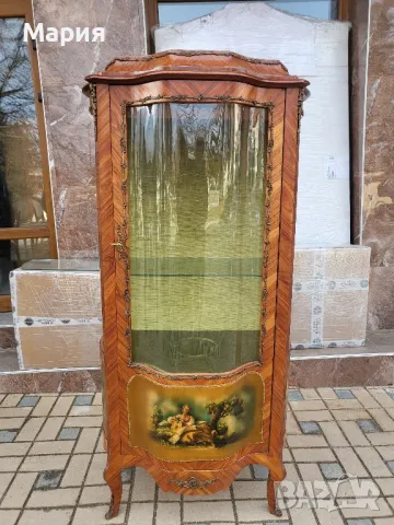 Италианска барокова витрина 018, снимка 8 - Секции и витрини - 49052399