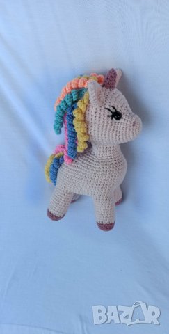 Плетени играчки - еднорог и лама, снимка 7 - Плюшени играчки - 37509319