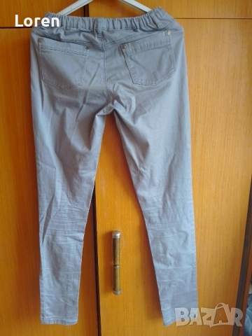 *Yes Yes jeans*Сиви дънки с ластичен колан, снимка 4 - Дънки - 52509157