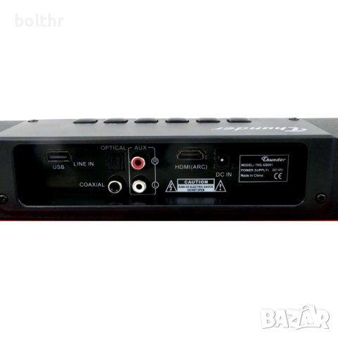 Саундбар Thunder THS-SB001, 2.0 канала, 60 W, Bluetooth, USB, HDMI, Оптичен вход, Aux in, Radio FM, , снимка 4 - Тонколони - 43798532