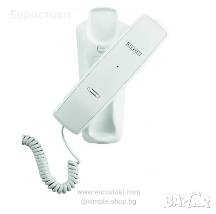 Стационарен телефон  Alcatel Temporis 10, компактен дизайн, цвят: бяло, снимка 1