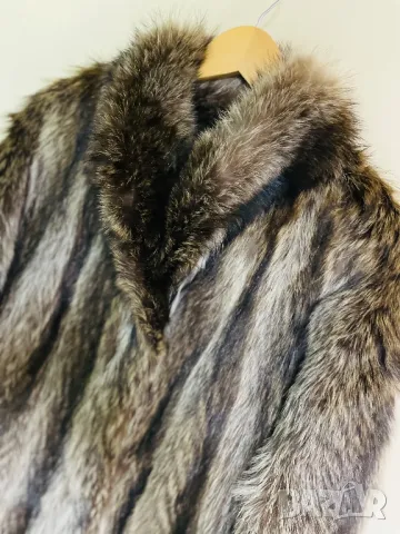 Луксозно палто от енот / естествен косъм, снимка 7 - Палта, манта - 49600905