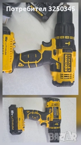 Ударен винтоверт Stanley 18v, снимка 3 - Винтоверти - 52278606