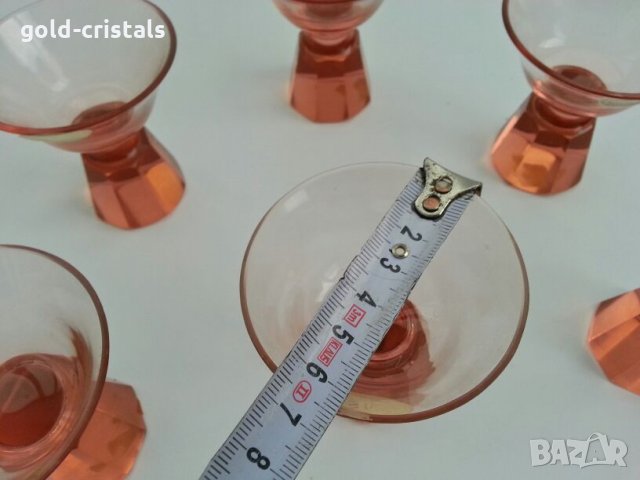 антикварен сервиз 53г стъклени чаши и гарафа , снимка 9 - Антикварни и старинни предмети - 27481168