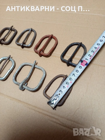 Стари Ръчно Изработени Тока Катарами За Колани 10бр. Номер 589., снимка 7 - Антикварни и старинни предмети - 53206023