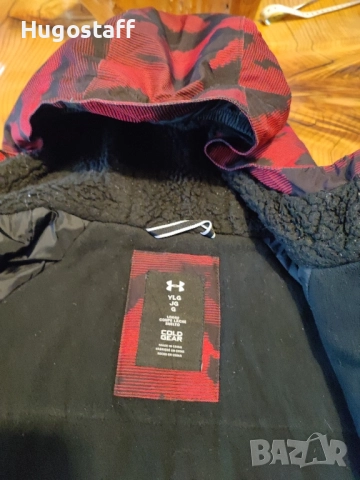 Мъжко топло Зимно Яке парка качулка Under Armour непромокаемо М, снимка 5 - Якета - 52496160