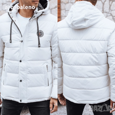 Мъжко зимно ватирано яке с качулка, 4цвята , снимка 8 - Якета - 52305551