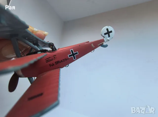 метален самолет fok DR1425, снимка 6 - Колекции - 49968542