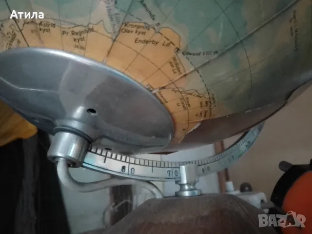 глобус нощна лампа 45 см немски, снимка 2 - Настолни лампи - 47910645