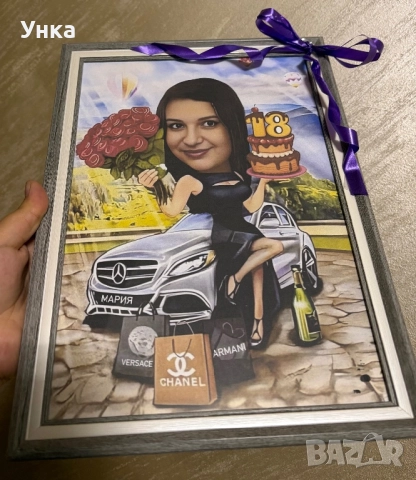 Карикатура по снимка , снимка 3 - Картини - 52559138