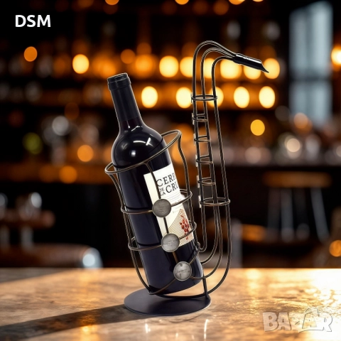 нова Метална Поставка за Бутилка  - Различни видове - Котка/Самолет/Лодка/Китара/Саксофон, снимка 12 - Други - 52358775