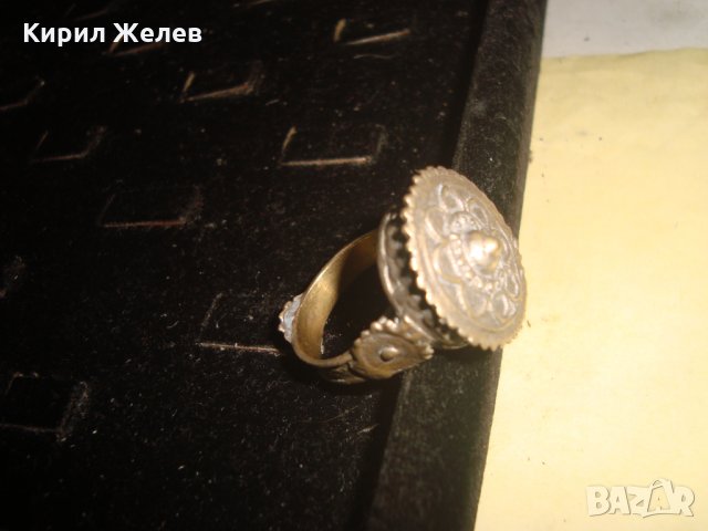 СТАР БОЛЯРСКИ САЧАНЕН ПРЪСТЕН САЧАН БРОНЗ 17-18 ВЕК МНОГО РЯДЪК РЪЧНА КУЮМДЖИСКА ИЗРАБОТКА 22628, снимка 16 - Антикварни и старинни предмети - 33045373
