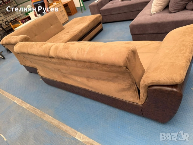 НОВ 110955 разтегателен ъглов холов Диван Принцес или Калифорния / канапе с ракла и функция сън -цен, снимка 4 - Дивани и мека мебел - 52027673
