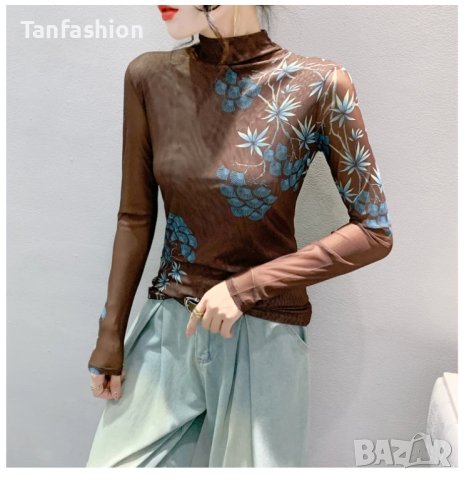 Уникална елегантна дамска блуза, снимка 3 - Блузи с дълъг ръкав и пуловери - 43385549