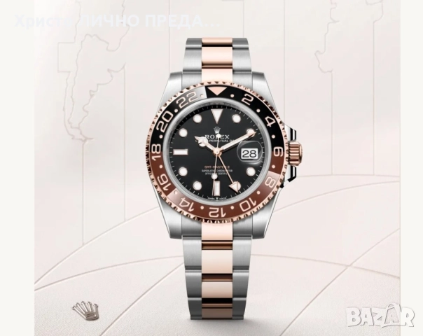 Rolex GMT Master ll"Root Beer"40 мм, Everose Rolesor –Oystersteel и Everose M126711CHNR-0002, снимка 4 - Мъжки - 52874934