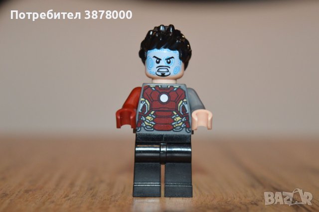 Много Рядка LEGO Tony Stark Iron Man Оригинална минифигура на Тони Старк от комплект Lego 76210