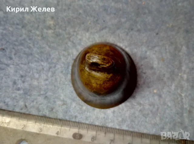 СТАРА БРОНЗОВА КАМБАНКА ЗВЪНЧЕ РЪЧНА МАЙСТОРСКА ИЗРАБОТКА 47805, снимка 9 - Антикварни и старинни предмети - 47561876