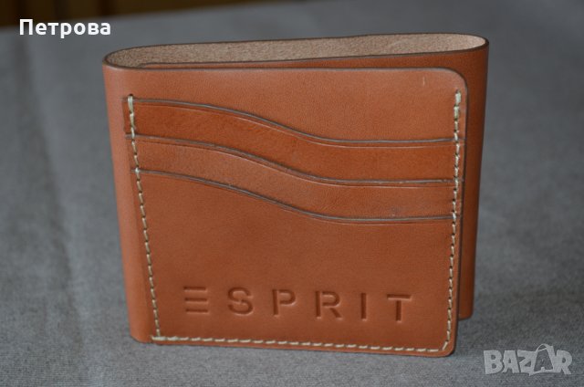 Esprit хоризонтален кожен портфейл до 12 карти, снимка 2 - Портфейли, портмонета - 32742325