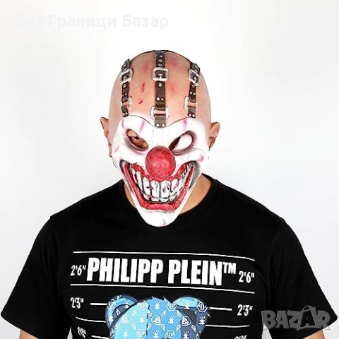 Нова Хорър клоун маска за Хелоуин, сцена, клубни събития парти костюм карнавал, снимка 6 - Други - 51903894