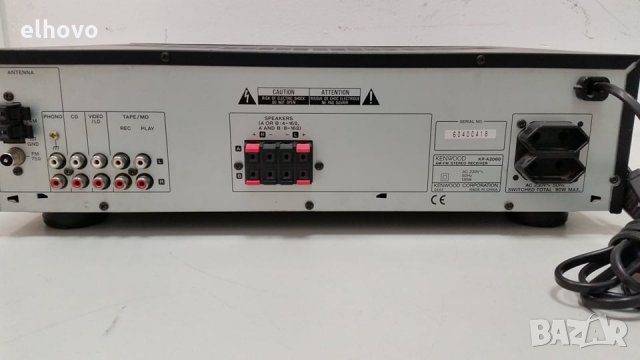 Ресивър Kenwood KR A2080, снимка 5 - Ресийвъри, усилватели, смесителни пултове - 28770382
