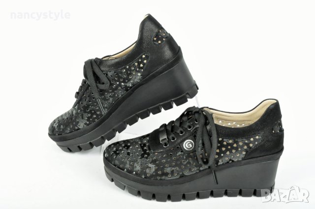 НОВО! Дамски обувки естествена кожа на платформа G -Два цвята, снимка 2 - Дамски ежедневни обувки - 40412229