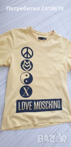 LOVE MOSCHINO Cotton Made in Italy Mens  Size L ОРИГИНАЛ! Мъжка Тениска!, снимка 12 - Тениски - 40565531