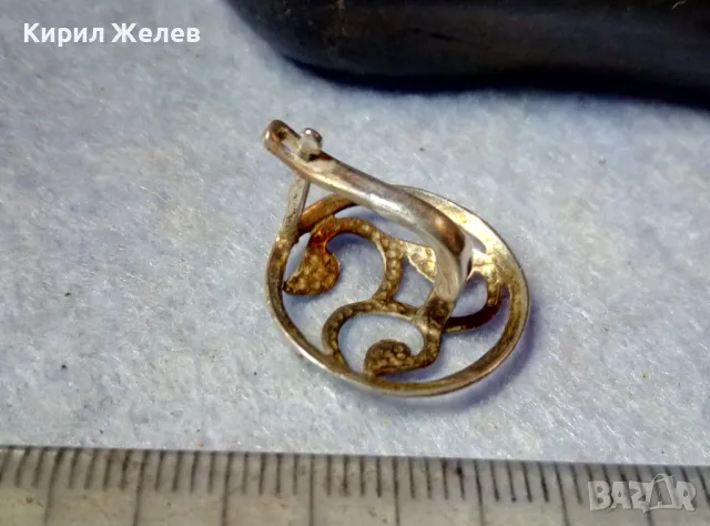 Стара АНГЛИЙСКА СРЕБЪРНА ОБЕЦА СРЕБРО ВИСОКА ПРОБА ФИНА АЖУРНА РЪЧНА ИЗРАБОТКА 48233, снимка 2 - Антикварни и старинни предмети - 48901639