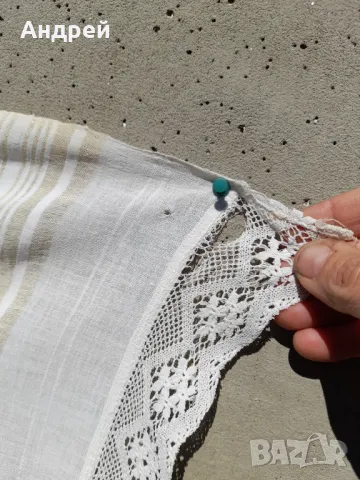 Стара кенарена обредна,ритуална кърпа #9, снимка 6 - Антикварни и старинни предмети - 49519572