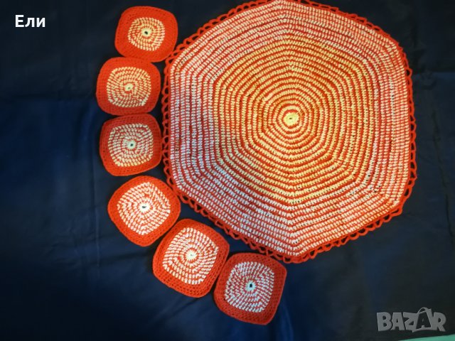  Салфетки плетени на една кука, снимка 8 - Декорация за дома - 22542539