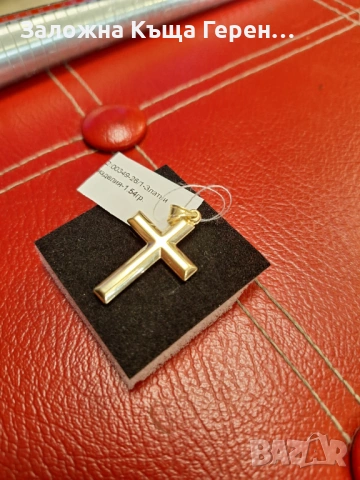 Златна висулка 1.54гр14к, снимка 3 - Колиета, медальони, синджири - 53594365